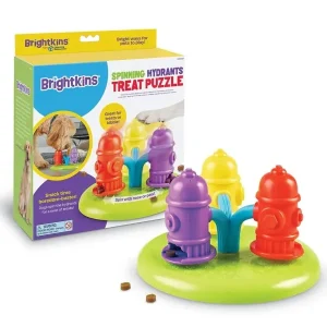 Brightkins Spinning Hydrants Treat Puzzle | The Dog Lounge Store