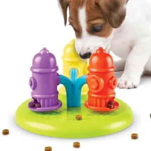 Brightkins Spinning Hydrants Treat Puzzle | The Dog Lounge Store