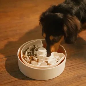 Puzzle Feeder Lick Bowl Geel Lite (Voor Kleine Honden) | The Dog Lounge Hot