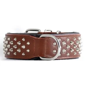 Lederen Halsband Ruffneck Brown | Rogue Royalty Hot